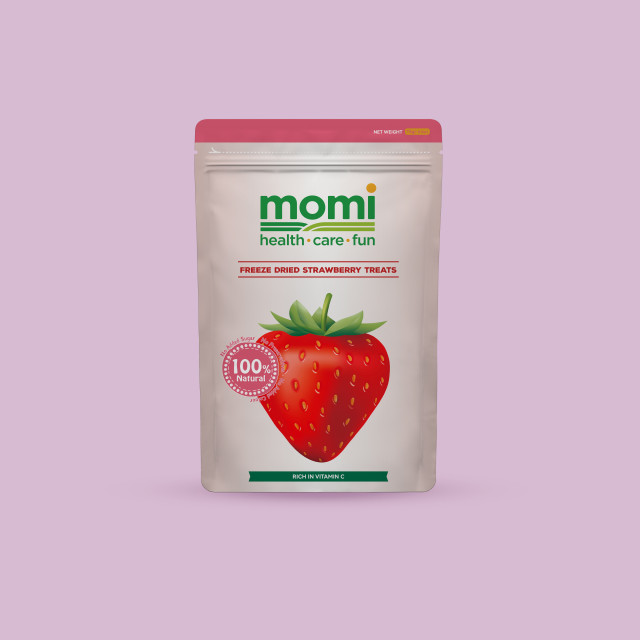 【鼠木曦】美國 MOMI 摩米特級凍乾水果小食 15g 草莓/蘋果/鳳梨/香蕉/藍莓/水蜜桃/雪梨 天竺鼠/兔用零食