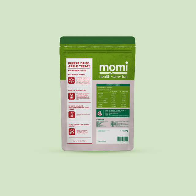 【鼠木曦】美國 MOMI 摩米特級凍乾水果小食 15g 草莓/蘋果/鳳梨/香蕉/藍莓/水蜜桃/雪梨 天竺鼠/兔用零食