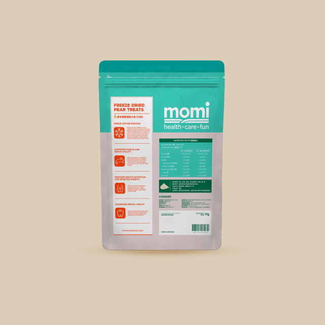 【鼠木曦】美國 MOMI 摩米特級凍乾水果小食 15g 草莓/蘋果/鳳梨/香蕉/藍莓/水蜜桃/雪梨 天竺鼠/兔用零食