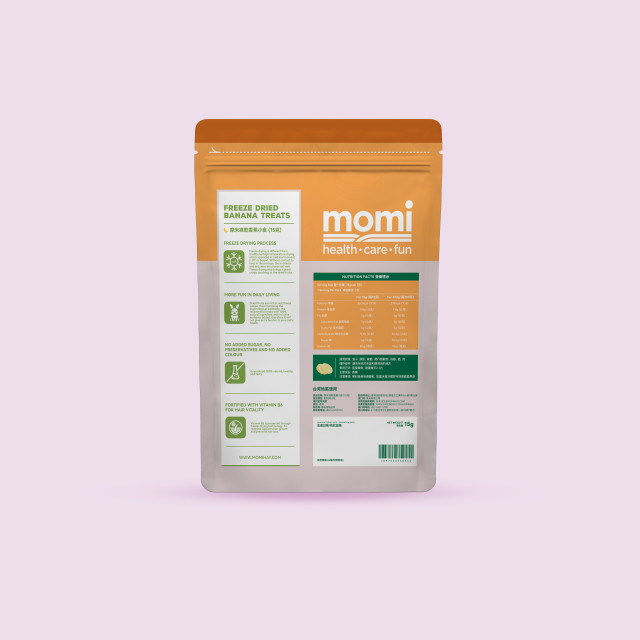 【鼠木曦】美國 MOMI 摩米特級凍乾水果小食 15g 草莓/蘋果/鳳梨/香蕉/藍莓/水蜜桃/雪梨 天竺鼠/兔用零食