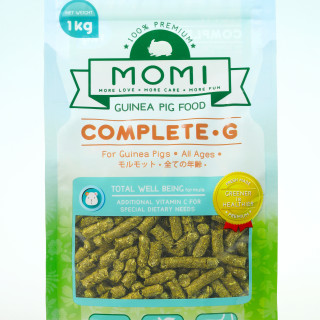 【鼠木曦】美國 MOMI 摩米營養全天竺鼠專用飼料 1kg (CG) 天竺鼠主食 高穩定維他命C 禾本高纖配方