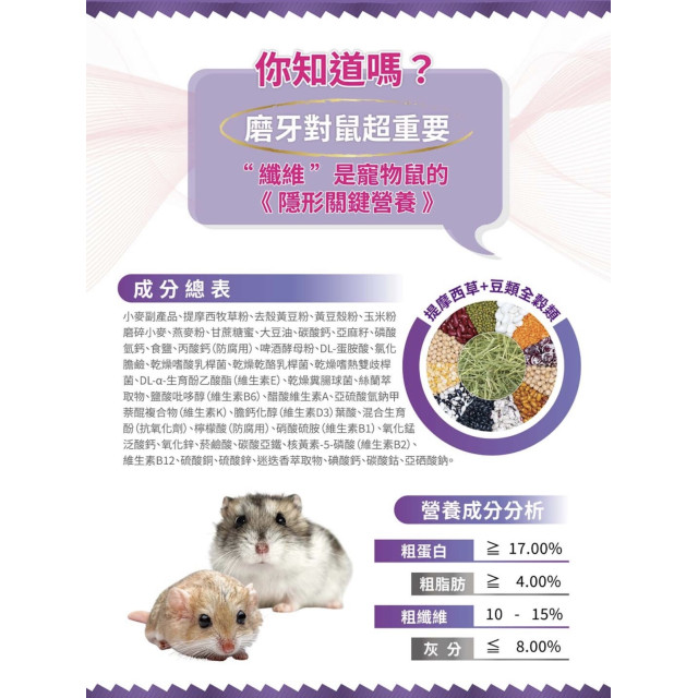 【鼠木曦】美國 Mazuri 瑪滋力 倉鼠與沙鼠主食飼料 567g (5M7V) 倉鼠飼料 黃金鼠 沙鼠 益生菌除臭